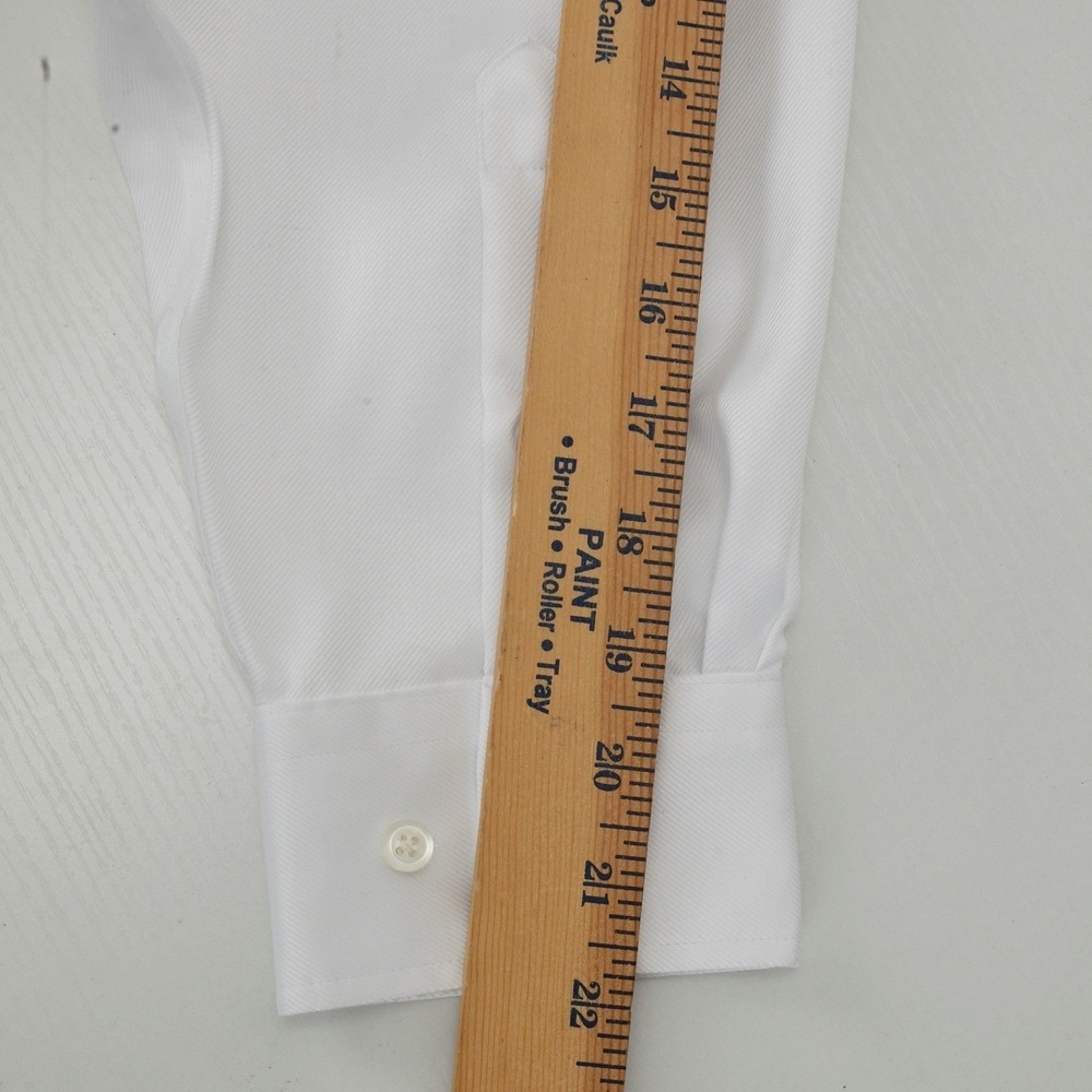 Jos A Bank Reserve Large Custom White 100% Egyptian Cotton Dress Shirt 17 32 - Picture 16 of 16